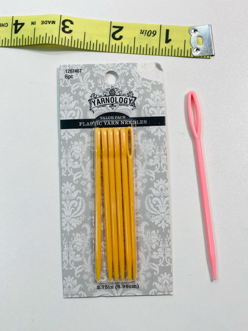 5 for $10: NEW Yarnology 3 Plastic Darning Needles Long Size plus 1 XL